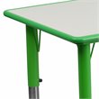 Flash Furniture Plastic Activity Table in Green