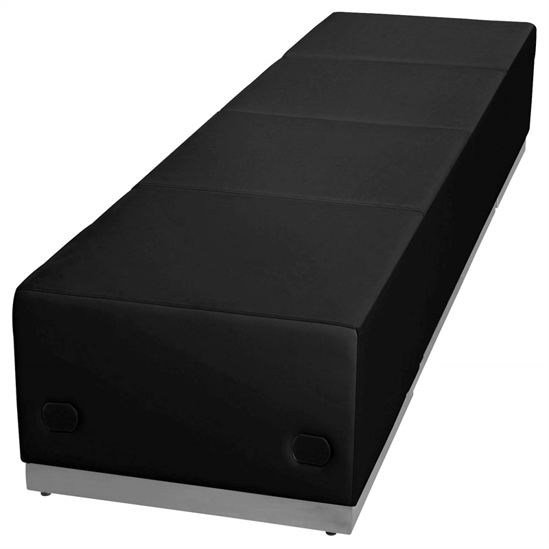 Flash Furniture Hercules Alon 4 Piece Reception Seating in Black