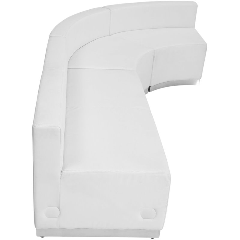 Flash Furniture Hercules Alon 3 Piece Reception Seating in White