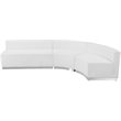 Flash Furniture Hercules Alon 3 Piece Reception Seating in White
