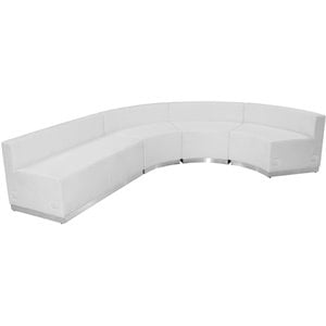 Flash Furniture Hercules Alon 4 Piece Reception Seating in White