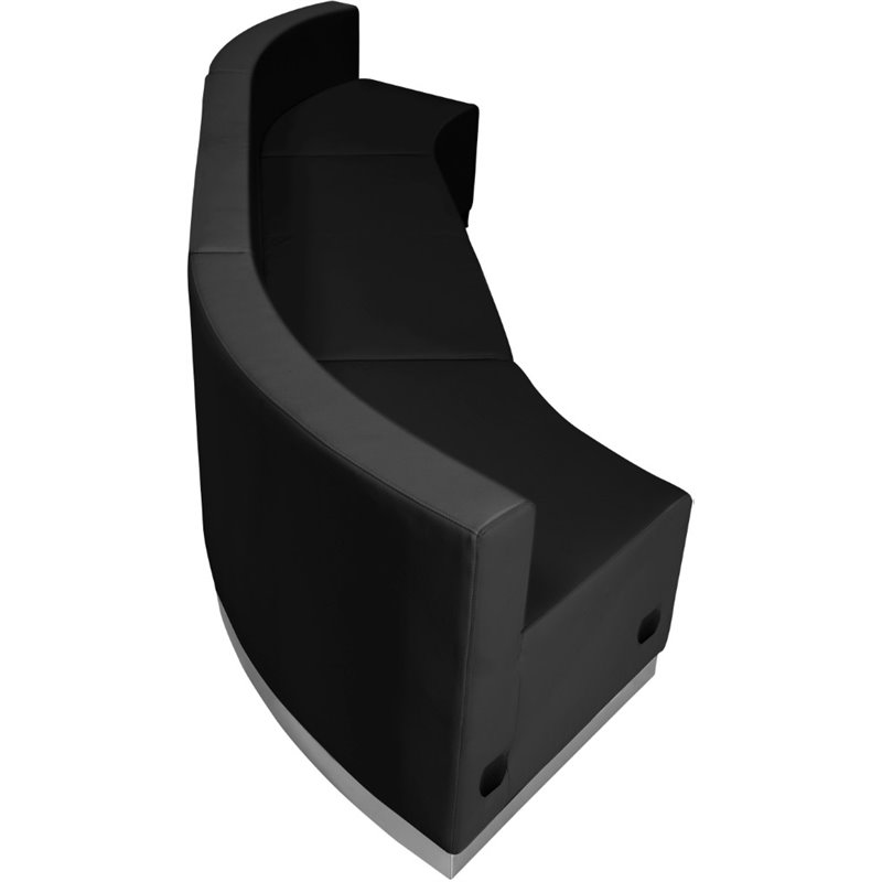 Flash Furniture Hercules Alon 3 Piece Reception Seating in Black