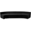 Flash Furniture Hercules Alon 3 Piece Reception Seating in Black