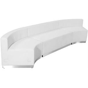 Flash Furniture Hercules Alon 3 Piece Reception Seating in White