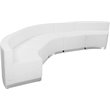 Flash Furniture Hercules Alon 5 Piece Reception Seating in White