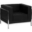 Flash Furniture Hercules Imagination 5 Piece Leather Sectional Set in Black