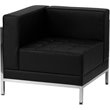 Flash Furniture Hercules Imagination 5 Piece Leather Sectional Set in Black