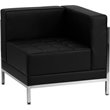 Flash Furniture Hercules Imagination 5 Piece Leather Sectional Set in Black