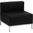 Flash Furniture Hercules Imagination 5 Piece Leather Sectional Set in Black