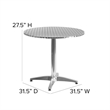 Flash Furniture Aluminum 31.5