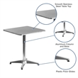 Flash Furniture Aluminum 23.5