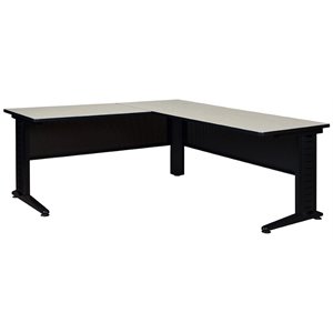 Regency Fusion 72&quot L Shaped Computer Desk with 48&quot Return in Maple