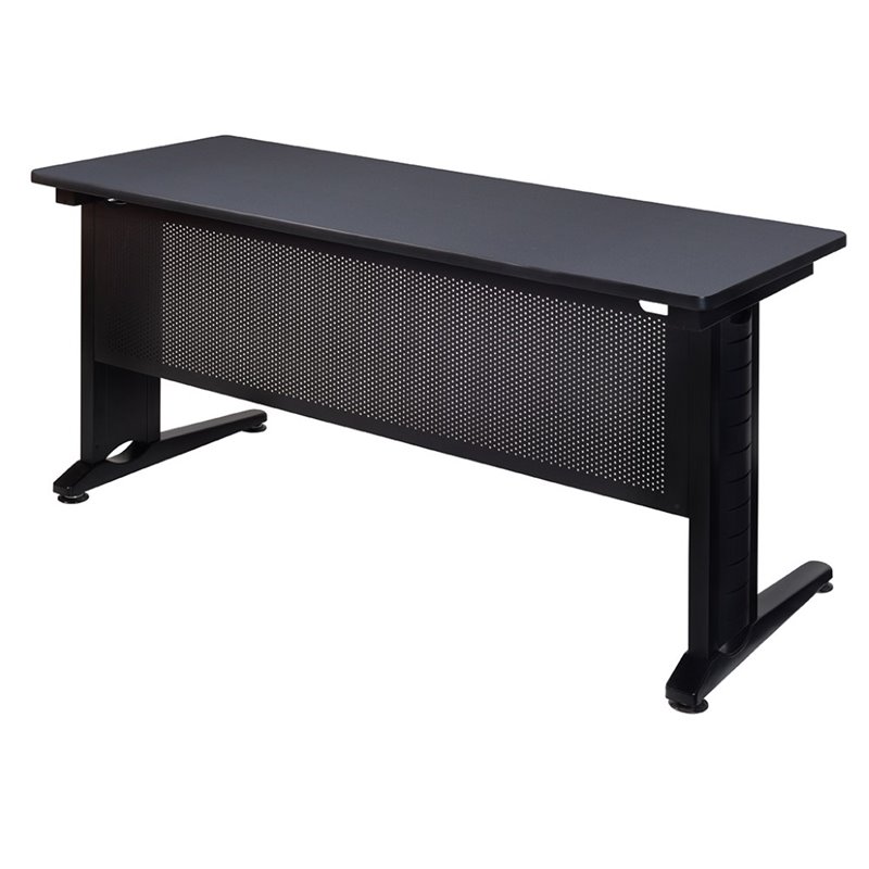 Regency Fusion 60 inch Wooden Training Table with Grey Finish