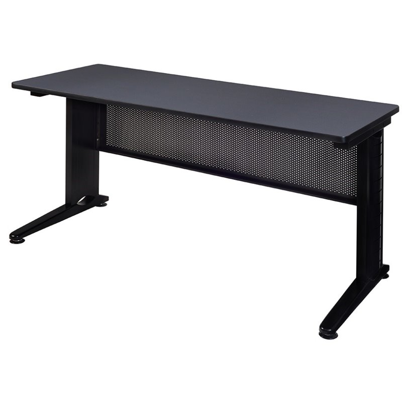 Regency Fusion 60 inch Wooden Training Table with Grey Finish