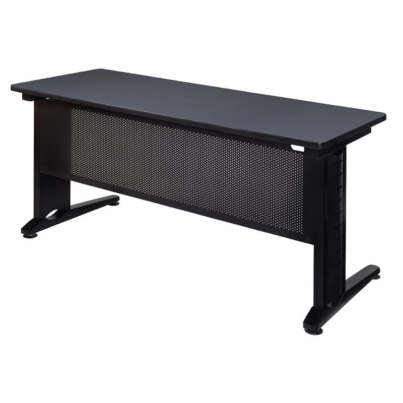 Regency Fusion 72 inch Wooden Training Table with Grey Finish