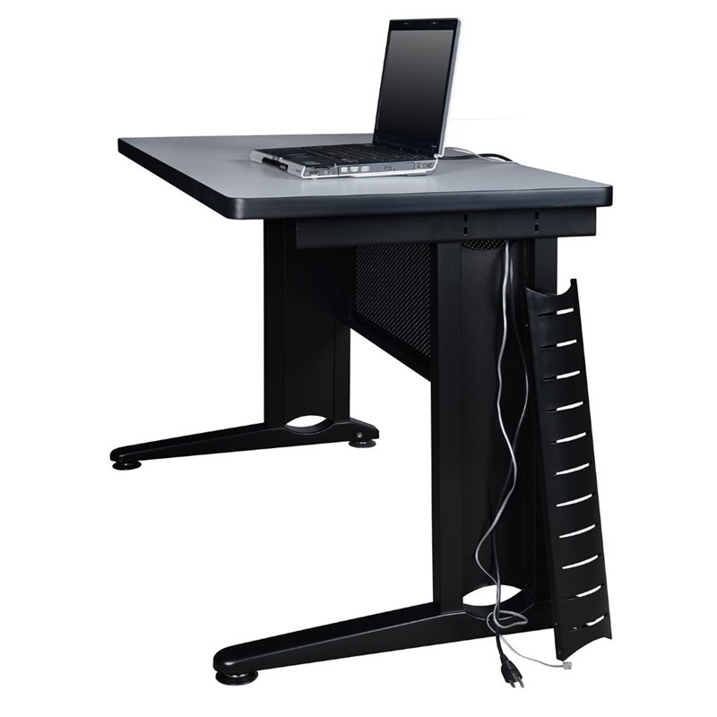 Regency Fusion 72 inch Wooden Training Table with Grey Finish