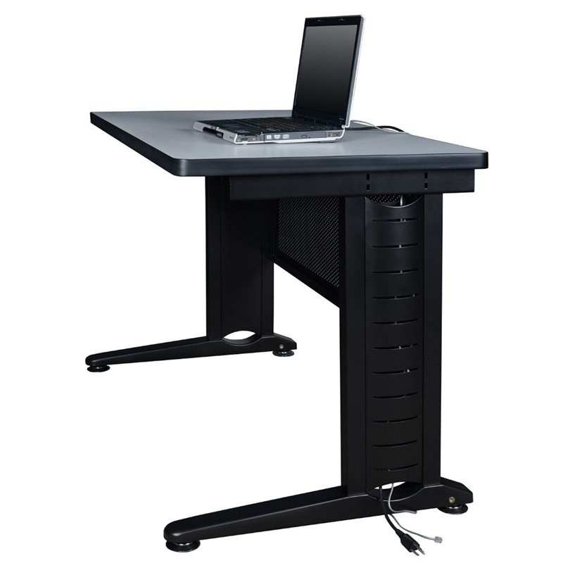 Regency Fusion 72 inch Wooden Training Table with Grey Finish