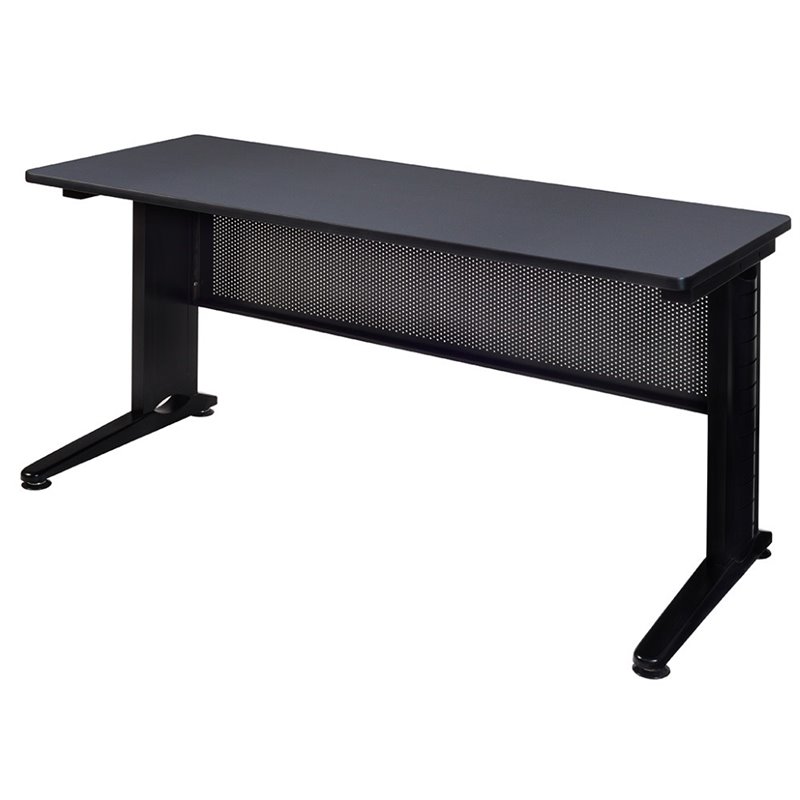 Regency Fusion 72 inch Wooden Training Table with Grey Finish