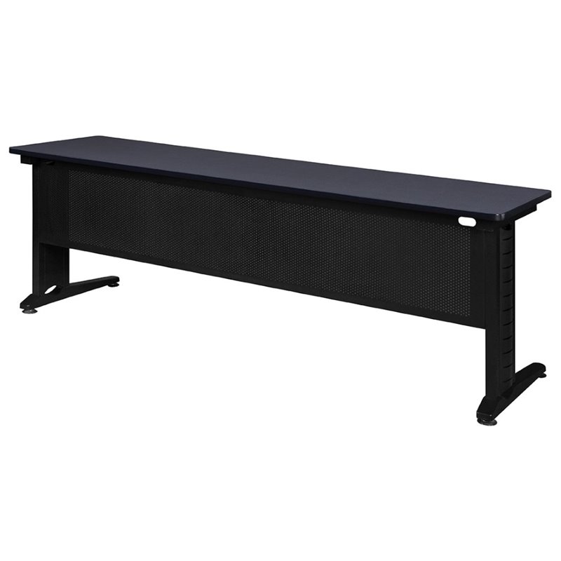 Regency Fusion 84 inch Wooden Training Table with Grey Finish
