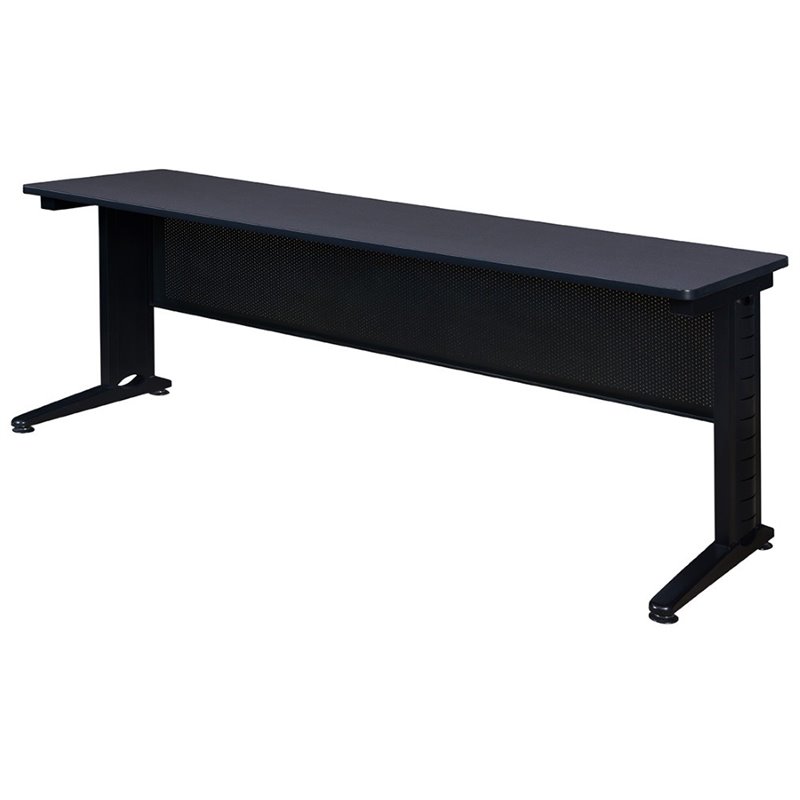 Regency Fusion 84 inch Wooden Training Table with Grey Finish