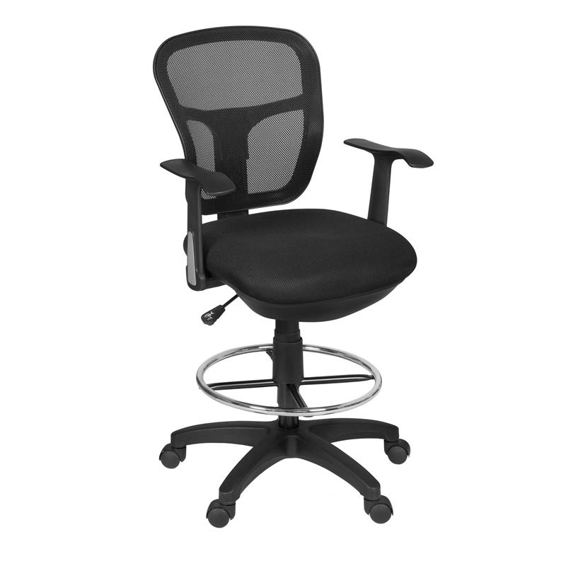 Regency Harrison Swivel Stool- Black