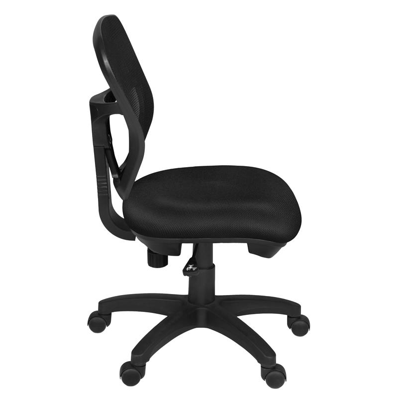 Regency Harrison Armless Swivel Chair- Black