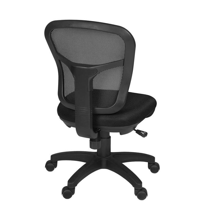 Regency Harrison Armless Swivel Chair- Black