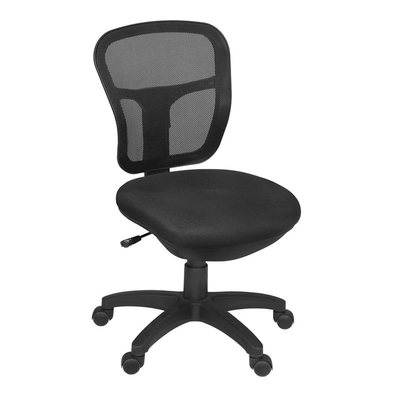 Regency Harrison Armless Swivel Chair- Black