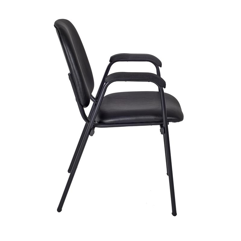 Ace Vinyl Stack Chair (18 pack)- Black