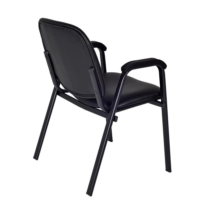 Ace Vinyl Stack Chair (18 pack)- Black