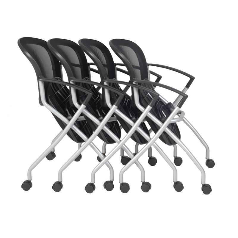 Regency Cadence Nesting Chair (4 pack)- Black