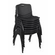 'M' Stack Chair (8 pack)- Black