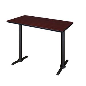 Regency Cain 48 inch x 24 inch Cafe Training Table in  Mahogany