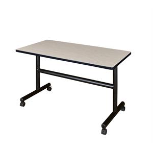 Regency Kobe 48&quot x 30&quot Flip Top Mobile Training Table- Maple
