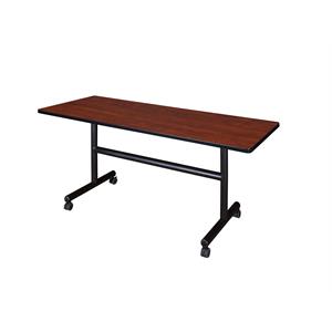 Regency Kobe 60&quot Flip Top Mobile Training Table- Cherry
