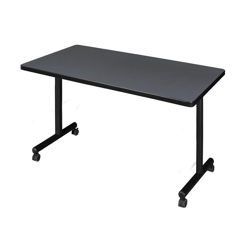 Regency 42 inch x 30 inch Kobe Mobile Training Table in Grey
