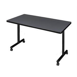 Regency 42 inch x 30 inch Kobe Mobile Training Table in Grey