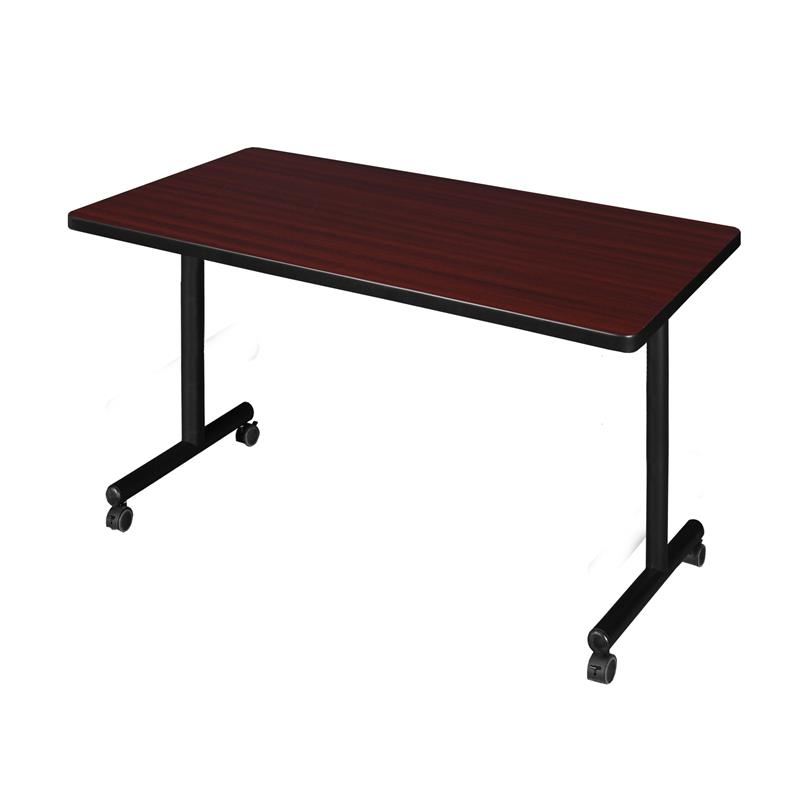 Regency 42 inch x 30 inch Kobe Mobile Training Table in  Mahogany