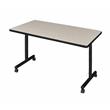 Regency 42 inch x 30 inch Kobe Mobile Training Table in  Maple