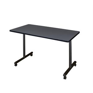 Regency Kobe 48 inch x 24 inch Mobile Training Table in Grey