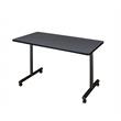 Regency Kobe 48 inch x 24 inch Mobile Training Table in Grey