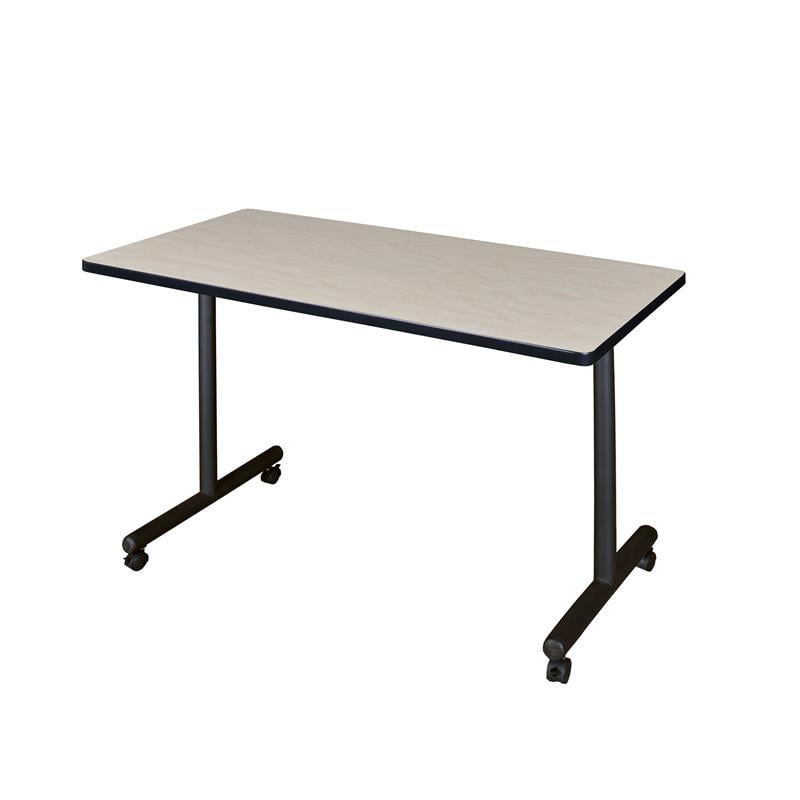 Regency Kobe 48 inch x 24 inch Mobile Training Table in  Maple