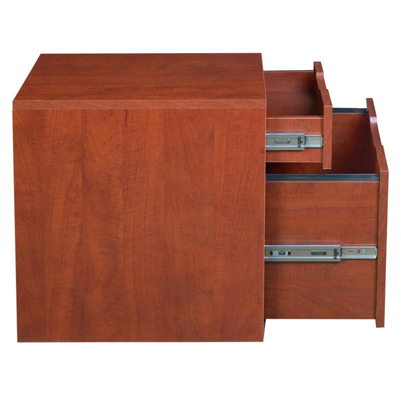 Niche Mod Freestanding Box File Pedestal with no Tools Assembly- Cherry