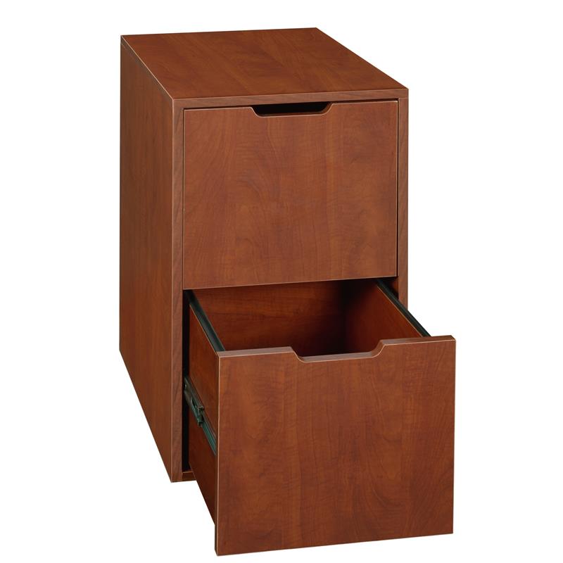 Niche Mod Freestanding File File Pedestal - Cherry with Wooden Finish