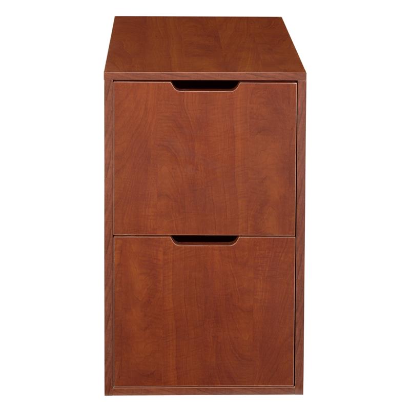 Niche Mod Freestanding File File Pedestal - Cherry with Wooden Finish