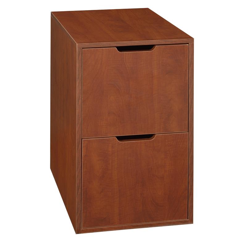 Niche Mod Freestanding File File Pedestal - Cherry with Wooden Finish