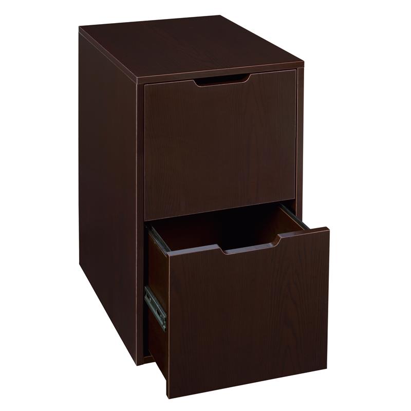 Niche Mod Freestanding File File Pedestal - Truffle/Espresso