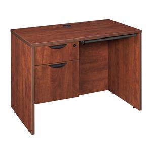 Legacy 42&quot Single Pedestal Desk with Pencil Drawer- Cherry