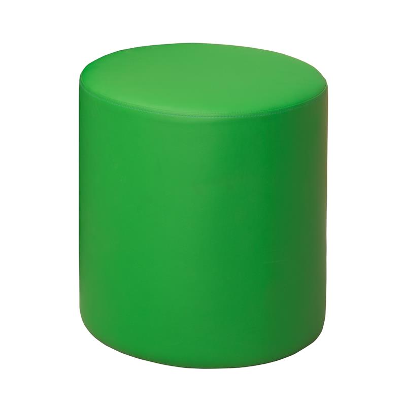 Logan Round Ottoman- Envy Green