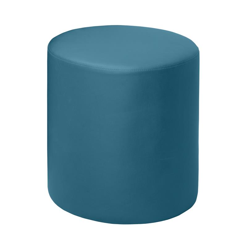 Regency Logan Round Ottoman- Peacock Teal